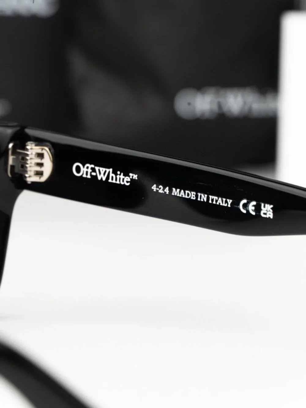 Off-White MIDLAND Women Sunglasses Black Grey Square OERI108 1007 NEW AUTHENTIC